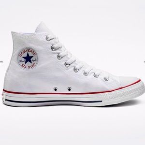 Converse, White high top, Chuck Taylor, women’s 10